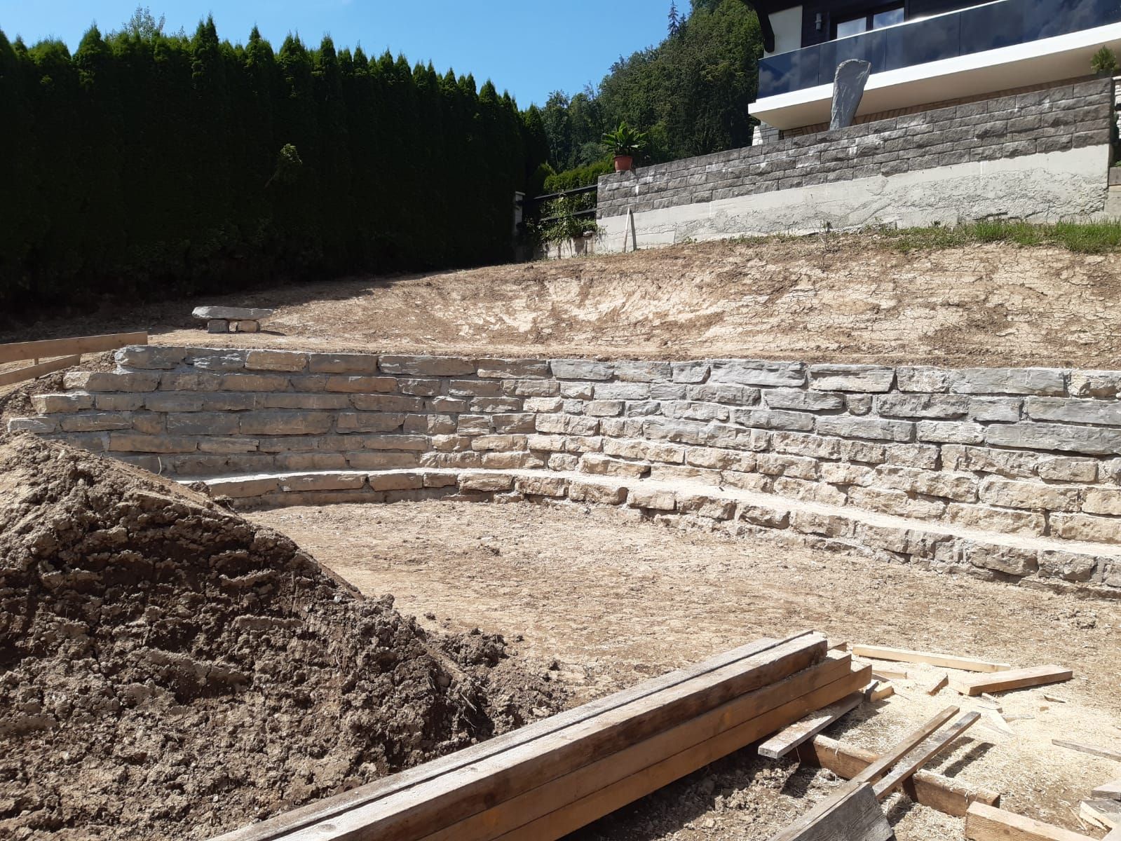 Steinschlichtungen | Erdbau Bachler | Abtenau